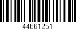 Código de barras (EAN, GTIN, SKU, ISBN): '44661251'