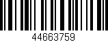 Código de barras (EAN, GTIN, SKU, ISBN): '44663759'
