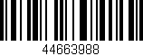 Código de barras (EAN, GTIN, SKU, ISBN): '44663988'