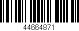 Código de barras (EAN, GTIN, SKU, ISBN): '44664871'