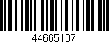 Código de barras (EAN, GTIN, SKU, ISBN): '44665107'