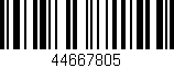Código de barras (EAN, GTIN, SKU, ISBN): '44667805'