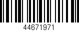 Código de barras (EAN, GTIN, SKU, ISBN): '44671971'
