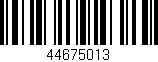 Código de barras (EAN, GTIN, SKU, ISBN): '44675013'