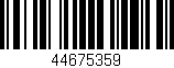 Código de barras (EAN, GTIN, SKU, ISBN): '44675359'