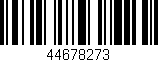 Código de barras (EAN, GTIN, SKU, ISBN): '44678273'