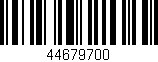 Código de barras (EAN, GTIN, SKU, ISBN): '44679700'