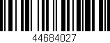 Código de barras (EAN, GTIN, SKU, ISBN): '44684027'