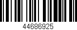 Código de barras (EAN, GTIN, SKU, ISBN): '44686925'