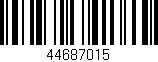 Código de barras (EAN, GTIN, SKU, ISBN): '44687015'