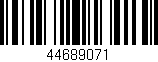 Código de barras (EAN, GTIN, SKU, ISBN): '44689071'