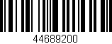 Código de barras (EAN, GTIN, SKU, ISBN): '44689200'