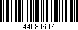 Código de barras (EAN, GTIN, SKU, ISBN): '44689607'