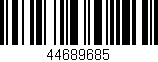 Código de barras (EAN, GTIN, SKU, ISBN): '44689685'