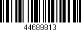 Código de barras (EAN, GTIN, SKU, ISBN): '44689813'