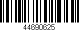 Código de barras (EAN, GTIN, SKU, ISBN): '44690625'