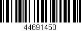 Código de barras (EAN, GTIN, SKU, ISBN): '44691450'