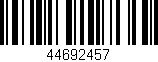 Código de barras (EAN, GTIN, SKU, ISBN): '44692457'