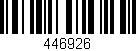 Código de barras (EAN, GTIN, SKU, ISBN): '446926'