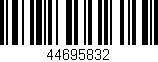 Código de barras (EAN, GTIN, SKU, ISBN): '44695832'