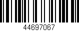 Código de barras (EAN, GTIN, SKU, ISBN): '44697067'