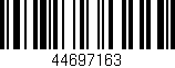 Código de barras (EAN, GTIN, SKU, ISBN): '44697163'