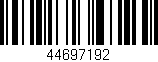 Código de barras (EAN, GTIN, SKU, ISBN): '44697192'