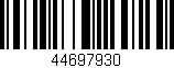 Código de barras (EAN, GTIN, SKU, ISBN): '44697930'