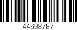 Código de barras (EAN, GTIN, SKU, ISBN): '44698787'