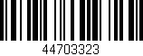 Código de barras (EAN, GTIN, SKU, ISBN): '44703323'