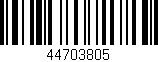 Código de barras (EAN, GTIN, SKU, ISBN): '44703805'