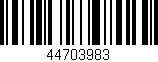 Código de barras (EAN, GTIN, SKU, ISBN): '44703983'