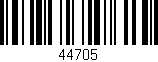 Código de barras (EAN, GTIN, SKU, ISBN): '44705'