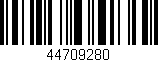 Código de barras (EAN, GTIN, SKU, ISBN): '44709280'