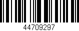 Código de barras (EAN, GTIN, SKU, ISBN): '44709297'