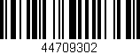 Código de barras (EAN, GTIN, SKU, ISBN): '44709302'