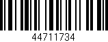 Código de barras (EAN, GTIN, SKU, ISBN): '44711734'
