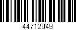 Código de barras (EAN, GTIN, SKU, ISBN): '44712049'