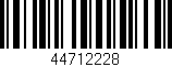 Código de barras (EAN, GTIN, SKU, ISBN): '44712228'