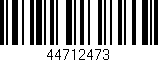 Código de barras (EAN, GTIN, SKU, ISBN): '44712473'