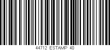 Código de barras (EAN, GTIN, SKU, ISBN): '44712/ESTAMP_40'