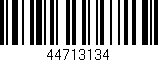Código de barras (EAN, GTIN, SKU, ISBN): '44713134'