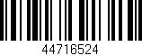 Código de barras (EAN, GTIN, SKU, ISBN): '44716524'