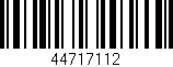 Código de barras (EAN, GTIN, SKU, ISBN): '44717112'