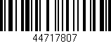 Código de barras (EAN, GTIN, SKU, ISBN): '44717807'