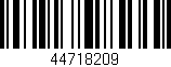 Código de barras (EAN, GTIN, SKU, ISBN): '44718209'