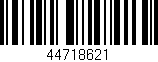 Código de barras (EAN, GTIN, SKU, ISBN): '44718621'