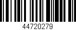 Código de barras (EAN, GTIN, SKU, ISBN): '44720279'