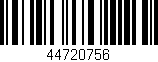 Código de barras (EAN, GTIN, SKU, ISBN): '44720756'