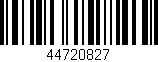 Código de barras (EAN, GTIN, SKU, ISBN): '44720827'